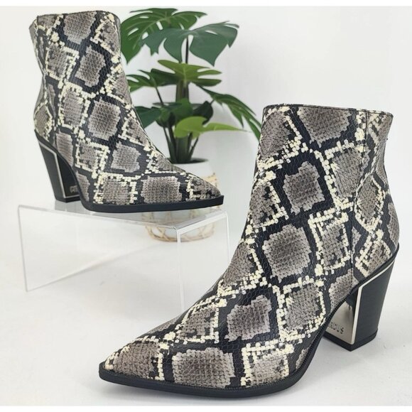 Circus by Sam Edelman Women's Cal Snake Print  Ankle Bootie Size 6M - Picture 1 of 9